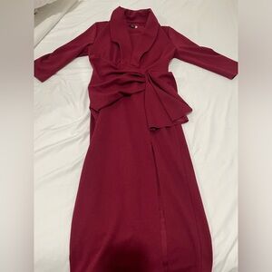 Red River Island maxi dress with pleated details